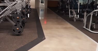 gym concrete floor
