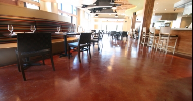 stained concrete flooring commercial